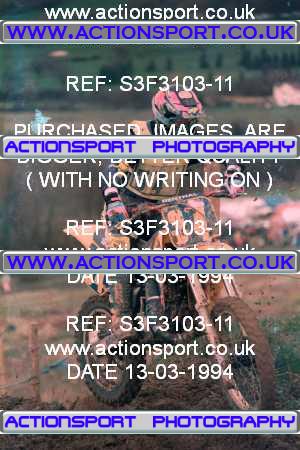 Photo: S3F3103-11 ActionSport Photography 13/03/1994 AMCA Cheltenham Spa SC - Brookthorpe _1_Experts125 #34