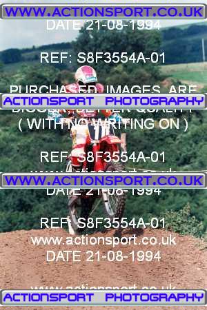 Photo: S8F3554A-01 ActionSport Photography 21/08/1994 AMCA Stroud & District MC [250 Qualifiers] - Horsley _1_125-500Juniors #10
