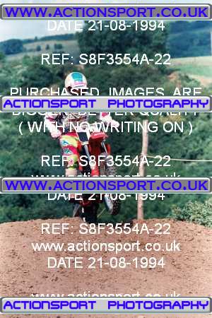Photo: S8F3554A-22 ActionSport Photography 21/08/1994 AMCA Stroud & District MC [250 Qualifiers] - Horsley _1_125-500Juniors #13