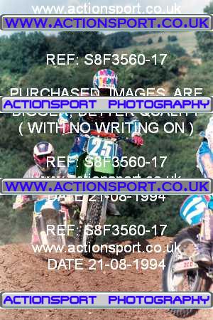 Photo: S8F3560-17 ActionSport Photography 21/08/1994 AMCA Stroud & District MC [250 Qualifiers] - Horsley _6_125Seniors #25