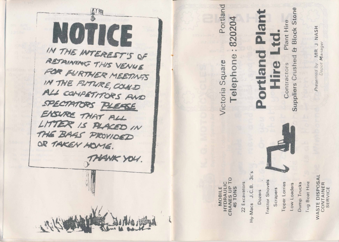 Event programme page