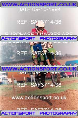 Photo: SAF3714-36 ActionSport Photography 09/10/1994 AMCA Uley MXC - Gossington  _2_125-500Juniors #26