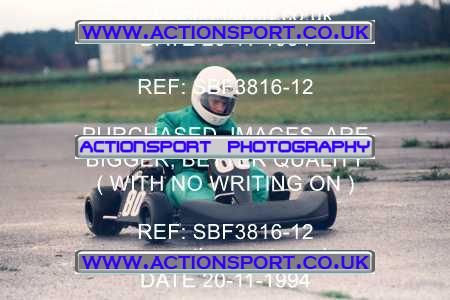 Photo: SBF3816-12 ActionSport Photography 20/11/1994 Pembrey Kart Club - Pembrey _2_100cc #80