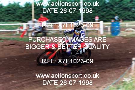 Photo: X7F1023-09 ActionSport Photography 26/07/1998 AMCA Essex MCC - Mildenhall _4_250-750Juniors #84