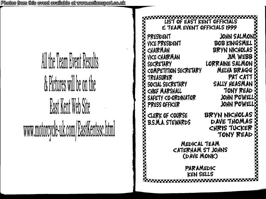 Event programme page