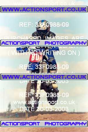 Photo: 33F0988-09 ActionSport Photography 30/03/2003 Warley Wasps SSC - Sherwood Forest _4_SW85s #80