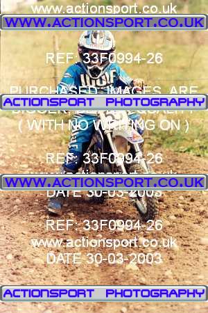 Photo: 33F0994-26 ActionSport Photography 30/03/2003 Warley Wasps SSC - Sherwood Forest _6_Autos #55