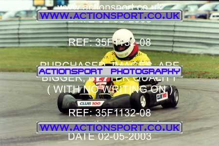 Photo: 35F1132-08 ActionSport Photography 02/05/2003 Club 100 Kart Enduro - Clay Pigeon Raceway _1_AllDrivers #17