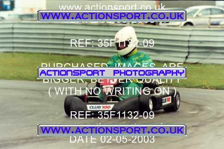 Photo: 35F1132-09 ActionSport Photography 02/05/2003 Club 100 Kart Enduro - Clay Pigeon Raceway _1_AllDrivers #3