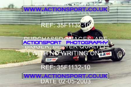Photo: 35F1132-10 ActionSport Photography 02/05/2003 Club 100 Kart Enduro - Clay Pigeon Raceway _1_AllDrivers #20