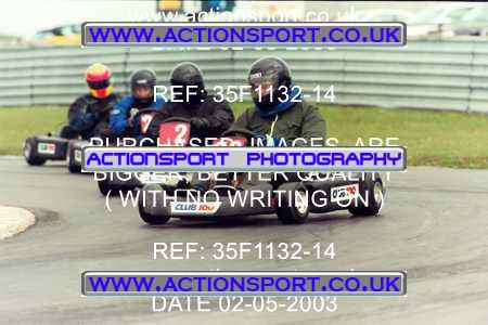 Photo: 35F1132-14 ActionSport Photography 02/05/2003 Club 100 Kart Enduro - Clay Pigeon Raceway _1_AllDrivers #2