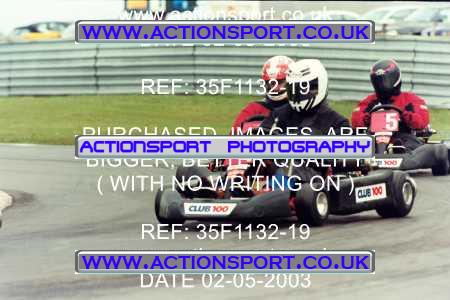 Photo: 35F1132-19 ActionSport Photography 02/05/2003 Club 100 Kart Enduro - Clay Pigeon Raceway _1_AllDrivers #4