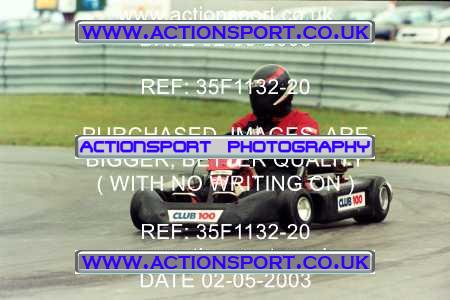 Photo: 35F1132-20 ActionSport Photography 02/05/2003 Club 100 Kart Enduro - Clay Pigeon Raceway _1_AllDrivers #5