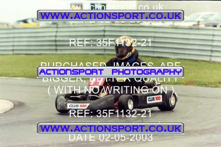 Photo: 35F1132-21 ActionSport Photography 02/05/2003 Club 100 Kart Enduro - Clay Pigeon Raceway _1_AllDrivers #11