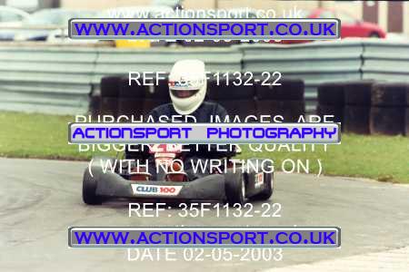 Photo: 35F1132-22 ActionSport Photography 02/05/2003 Club 100 Kart Enduro - Clay Pigeon Raceway _1_AllDrivers #26