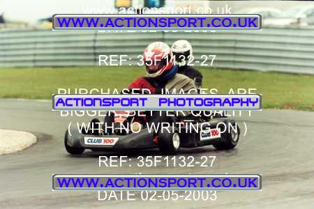 Photo: 35F1132-27 ActionSport Photography 02/05/2003 Club 100 Kart Enduro - Clay Pigeon Raceway _1_AllDrivers #6