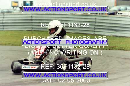 Photo: 35F1132-28 ActionSport Photography 02/05/2003 Club 100 Kart Enduro - Clay Pigeon Raceway _1_AllDrivers #38