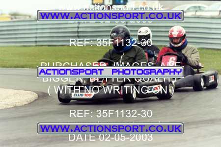 Photo: 35F1132-30 ActionSport Photography 02/05/2003 Club 100 Kart Enduro - Clay Pigeon Raceway _1_AllDrivers #36