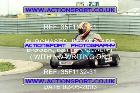 Photo: 35F1132-31 ActionSport Photography 02/05/2003 Club 100 Kart Enduro - Clay Pigeon Raceway _1_AllDrivers #9
