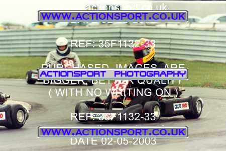 Photo: 35F1132-33 ActionSport Photography 02/05/2003 Club 100 Kart Enduro - Clay Pigeon Raceway _1_AllDrivers #33