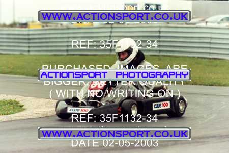 Photo: 35F1132-34 ActionSport Photography 02/05/2003 Club 100 Kart Enduro - Clay Pigeon Raceway _1_AllDrivers #38