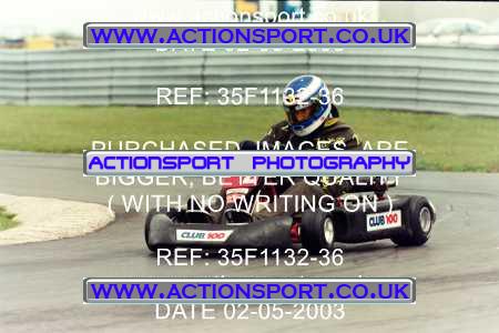 Photo: 35F1132-36 ActionSport Photography 02/05/2003 Club 100 Kart Enduro - Clay Pigeon Raceway _1_AllDrivers #2