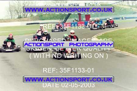 Photo: 35F1133-01 ActionSport Photography 02/05/2003 Club 100 Kart Enduro - Clay Pigeon Raceway _1_AllDrivers #30