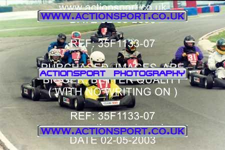 Photo: 35F1133-07 ActionSport Photography 02/05/2003 Club 100 Kart Enduro - Clay Pigeon Raceway _1_AllDrivers #4