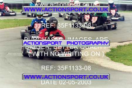 Photo: 35F1133-08 ActionSport Photography 02/05/2003 Club 100 Kart Enduro - Clay Pigeon Raceway _1_AllDrivers #33
