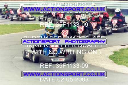 Photo: 35F1133-09 ActionSport Photography 02/05/2003 Club 100 Kart Enduro - Clay Pigeon Raceway _1_AllDrivers #33