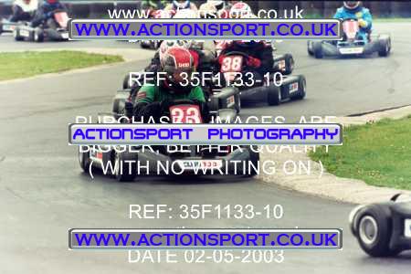 Photo: 35F1133-10 ActionSport Photography 02/05/2003 Club 100 Kart Enduro - Clay Pigeon Raceway _1_AllDrivers #23