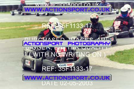 Photo: 35F1133-17 ActionSport Photography 02/05/2003 Club 100 Kart Enduro - Clay Pigeon Raceway _1_AllDrivers #29
