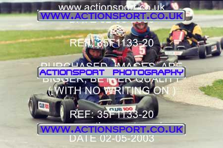 Photo: 35F1133-20 ActionSport Photography 02/05/2003 Club 100 Kart Enduro - Clay Pigeon Raceway _1_AllDrivers #6