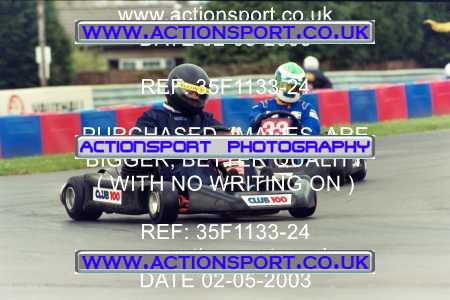 Photo: 35F1133-24 ActionSport Photography 02/05/2003 Club 100 Kart Enduro - Clay Pigeon Raceway _1_AllDrivers #10