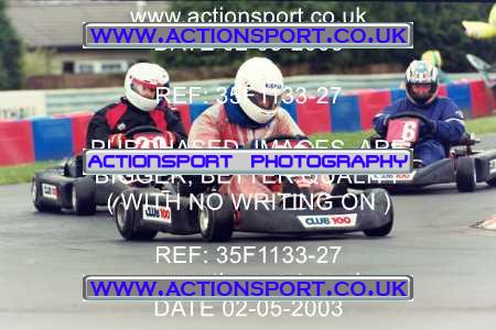 Photo: 35F1133-27 ActionSport Photography 02/05/2003 Club 100 Kart Enduro - Clay Pigeon Raceway _1_AllDrivers #28