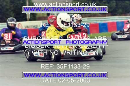 Photo: 35F1133-29 ActionSport Photography 02/05/2003 Club 100 Kart Enduro - Clay Pigeon Raceway _1_AllDrivers #17