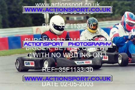 Photo: 35F1133-30 ActionSport Photography 02/05/2003 Club 100 Kart Enduro - Clay Pigeon Raceway _1_AllDrivers #8