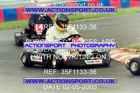 Photo: 35F1133-36 ActionSport Photography 02/05/2003 Club 100 Kart Enduro - Clay Pigeon Raceway _1_AllDrivers #3