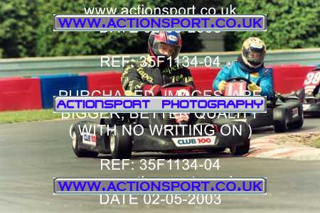 Photo: 35F1134-04 ActionSport Photography 02/05/2003 Club 100 Kart Enduro - Clay Pigeon Raceway _1_AllDrivers #9