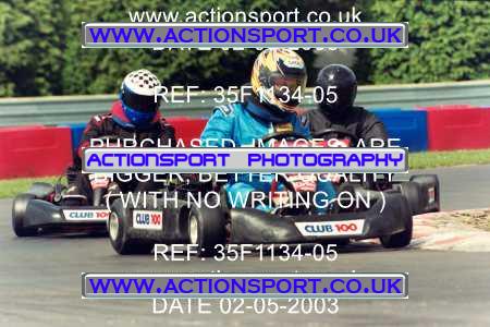Photo: 35F1134-05 ActionSport Photography 02/05/2003 Club 100 Kart Enduro - Clay Pigeon Raceway _1_AllDrivers #2
