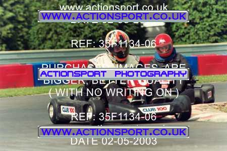 Photo: 35F1134-06 ActionSport Photography 02/05/2003 Club 100 Kart Enduro - Clay Pigeon Raceway _1_AllDrivers #16