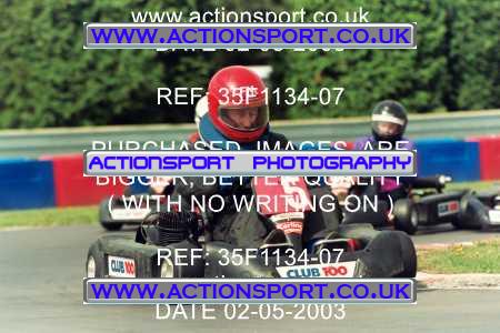Photo: 35F1134-07 ActionSport Photography 02/05/2003 Club 100 Kart Enduro - Clay Pigeon Raceway _1_AllDrivers #5