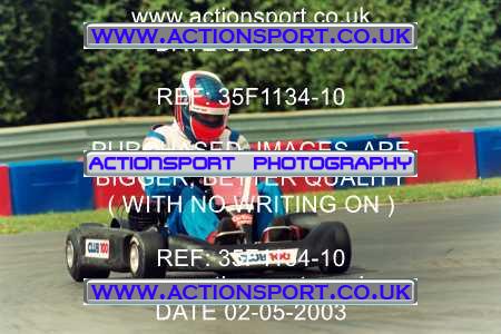 Photo: 35F1134-10 ActionSport Photography 02/05/2003 Club 100 Kart Enduro - Clay Pigeon Raceway _1_AllDrivers #7
