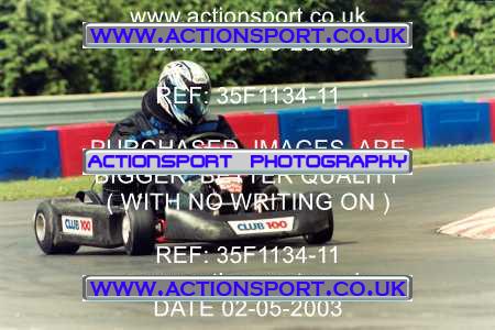 Photo: 35F1134-11 ActionSport Photography 02/05/2003 Club 100 Kart Enduro - Clay Pigeon Raceway _1_AllDrivers #15