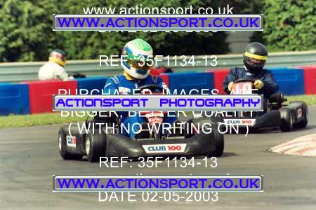 Photo: 35F1134-13 ActionSport Photography 02/05/2003 Club 100 Kart Enduro - Clay Pigeon Raceway _1_AllDrivers #33