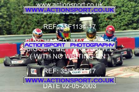 Photo: 35F1134-17 ActionSport Photography 02/05/2003 Club 100 Kart Enduro - Clay Pigeon Raceway _1_AllDrivers #4