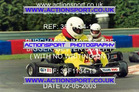 Photo: 35F1134-19 ActionSport Photography 02/05/2003 Club 100 Kart Enduro - Clay Pigeon Raceway _1_AllDrivers #17