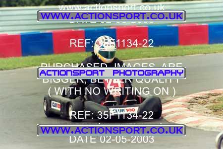 Photo: 35F1134-22 ActionSport Photography 02/05/2003 Club 100 Kart Enduro - Clay Pigeon Raceway _1_AllDrivers #24