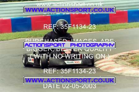 Photo: 35F1134-23 ActionSport Photography 02/05/2003 Club 100 Kart Enduro - Clay Pigeon Raceway _1_AllDrivers #2