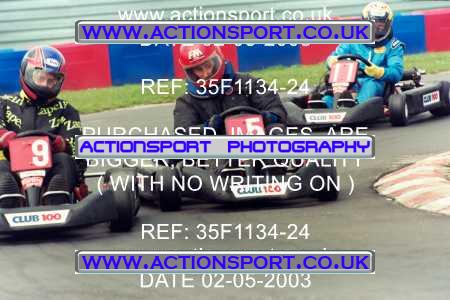 Photo: 35F1134-24 ActionSport Photography 02/05/2003 Club 100 Kart Enduro - Clay Pigeon Raceway _1_AllDrivers #5